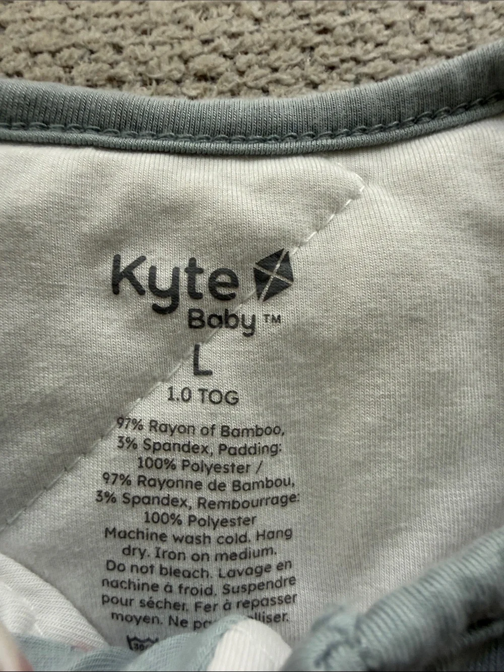 Kyte BABY Light Blue Sleeveless Zip Sleep Sack with Work Truck Print